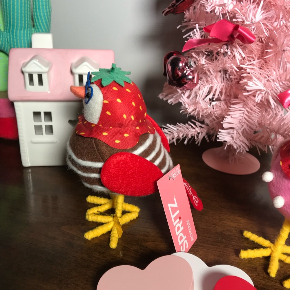 Target Spritz 2021 Poppy & Rowan Strawberry Valentine’s Day Birds  NWT! - Picture 5 of 10